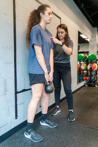 Morgan coaching KB stack w Hanna