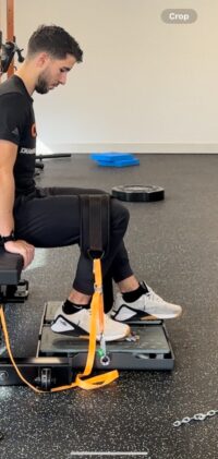 Sam testing on plate